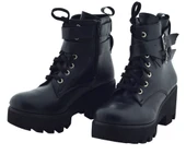 Boya Defolu Kadın Fermuarlı Kadın Kışlık Bot Kalın Tabanlı 36 Numara - 1