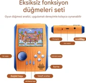 S1 el oyunları konsolu taşınabilir Retro 666 Klasik FC Oyunu 3.0" Renkli Ekranlı El Oyun Konsolu - 2