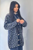 0001 Uzun Leopar Desenli Hırka - 5