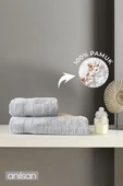 2'li Veta Havlu Seti %100 Pamuk - 1 Adet El Havlusu 50x90 Ve 1 Adet Banyo Havlusu 70x140 - 1