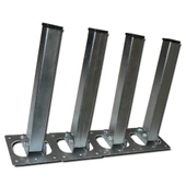 Masa Ayağı 4lü Katlanır Metal Yer Sofrası Ayağı 20 cm - 3