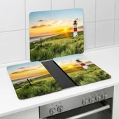 WENKO 50x56 Ocak Arkası Koruyucu ,Büyüleyici Akşam Manzarası Desenli thumbnail 3