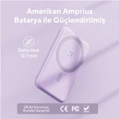 Voltme Lila MagPak 5000mAh Magsafe Kablosuz Powerbank- 22.5W - 6