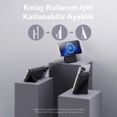 Voltme Siyah MagPak 5000mAh Magsafe Kablosuz Powerbank- 22.5W thumbnail 2