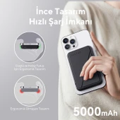 Voltme Siyah MagPak 5000mAh Magsafe Kablosuz Powerbank- 22.5W thumbnail 4