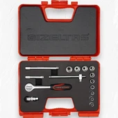 İzeltaş 1/4'' Altı Köşe Karbüratör Lokma Anahtar Takımı 15 Parça - 2