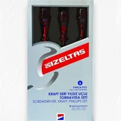İzeltaş Kraft Seri Yıldız Uçlu Tornavida Seti (6 Parça) - 3