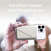Voltme Bej MagPak 5000mAh Magsafe Kablosuz Powerbank- 22.5W - 4