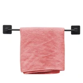 Yapışkanlı Havluluk Metal Siyah Banyo Lavabo Mutfak Uzun Kağıt Bez Havlu Askısı Kağıtlık 39 cm - 6