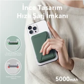Voltme Yeşil MagPak 5000mAh Magsafe Kablosuz Powerbank- 22.5W - 5