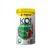 Tropical Spırulına Pellet Koi Balıkları için Spırulına Katkılı Pellet Balık Yemi Medium 1000 Ml 320 Gr - 1