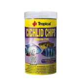 Tropical Cichlid Chips Cichlid Balıkları için Renklendirici Cips Balık Yemi 1000 Ml 520 Gr - 1