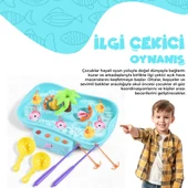 Ogi Mogi Toys Pilli Müzikli Hareketli Balık Tutma Oyunu - 3
