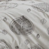 Keep London Dolce Sleep Series 301 Natural Cotton(Doğal Pamuk) Çift Kişilik Nevresim Takımı-Gri - 4