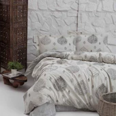 Keep London Dolce Sleep Series 301 Natural Cotton(Doğal Pamuk) Çift Kişilik Nevresim Takımı-Gri - 1