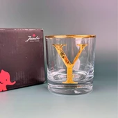 Perlotus Y Harfli Gold Altın Yaldızlı Viski Kadeh Bardak Jumbo Serisi - 2