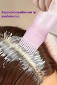 Saç Boyama Tarağı 1 Adet Yıkanabilir Taraklı Saç Yağı Uygulama Aparatı Saç Boyama Seti Maske Makyaj - 6