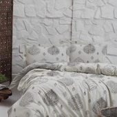 Keep London Dolce Sleep Series 301 Natural Cotton(Doğal Pamuk) Çift Kişilik Nevresim Takımı-Gri - 2