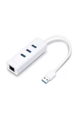 TP-Link UE330 USB 3.0 3-Port Hub ve Gigabit Ethernet Adaptör İkisi bir arada USB Adaptör - 1