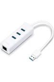 TP-Link UE330 USB 3.0 3-Port Hub ve Gigabit Ethernet Adaptör İkisi bir arada USB Adaptör - 4