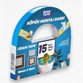 Boss Tape Çift Taraflı Köpük Aksesuar Montaj Bandı 18mmx10m - 2