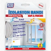Boss Tape Kapı Pencere İzolasyon Fitili 9mm-6mt Beyaz - 1