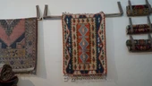 86x118 cm Geometrik Desenli Türk Kilim, El Yapımı Saçaklı, Yünlü Anadolu Kilimi, Nostaljik Dekoratif Kilim - 2