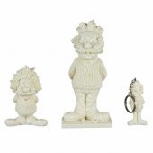 Boyanabilir Polyester Poliüretan Ham Obje Einstein Biblo Set Ve Anahtarlık - 2