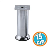 Mobilya Ayak Krom Baza Koltuk Kanepe Yatak Çekyat Destek Ayağı 15 cm Metal Yükseltici Ayakları thumbnail 1