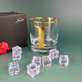 Perlotus I Harfli Gold Altın Yaldızlı Viski Kadeh Bardak Jumbo Serisi - 3