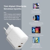 VOLTME V2114 Revo Beyaz 45W CA GaN Şarj Aleti - 4