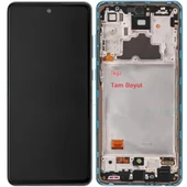 Tkgz - Samsung Galaxy A72 - SM-A725 Uyumlu Lcd Ekran Dokunmatik Orijinal ÇITALI MAVİ thumbnail 1