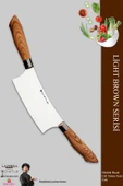 Light Brown Serisi Mutfak Bıçak Börek Pizza Salata Kıyma Bıçağı Çift Tutma Zırh ( Mft-567) - 1