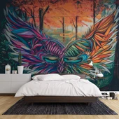 Grafitti Kanat Temalı Duvar Kağıdı thumbnail 2