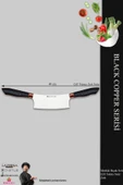 Black Copper Serisi Mutfak Bıçak Pizza Pide Börek Kıyma Bıçağı Zırhı (MFT-745) thumbnail 1