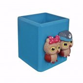 Baykuş Saksı Mavi 2 Li Set - 2