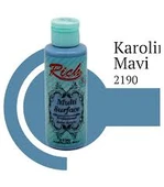 Rich Multi Surface Akrilik Boya 120ml 2190 Karolin Mavi - 1