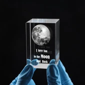 3D Kristal Mesajlı Ay Modeli thumbnail 2