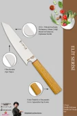 Elit Serisi Mutfak Bıçak Seti Et Balık Ekmek Sebze Kıyma Şef Bıçak Seti 2 Li Set (MFT-7412) - 4