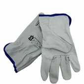Hakiki L-XL Deri Sürücü Koruyucu Eldiven İş Eldiveni - 3