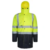 Reflektörlü 5+1 Farklı Kullanımlı Oxford 300D Parka Sarı - 1
