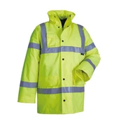 Reflektörlü 300D Oxford İçi Kapitoneli Parka Mont Sarı - 1