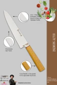 Elit Serisi Mutfak Bıçak Seti Et Tavuk Ekmek Sebze Şef Bıçak Seti 2 Li Set (MFT-42346) - 3