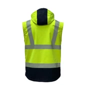 Reflektörlü Ripstop Softshell Model Teknik Mont Sarı - 5