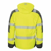 Reflektörlü Su Geçirmez Termal Softshell İş Montu Sarı - 2
