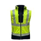 Reflektörlü Ripstop Softshell Model Teknik Mont Sarı - 2