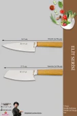 Elit Serisi Mutfak Bıçak Seti Et Tavuk Ekmek Sebze Şef Bıçak Seti 2 Li Set (MFT-1276) - 2