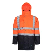 Reflektörlü 5+1 Farklı Kullanımlı Oxford 300D Parka Turuncu - 1