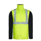 Reflektörlü 5+1 Farklı Kullanımlı Oxford 300D Parka Sarı - 4