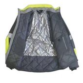 Reflektörlü Su Geçirmez Termal Softshell İş Montu Sarı - 4